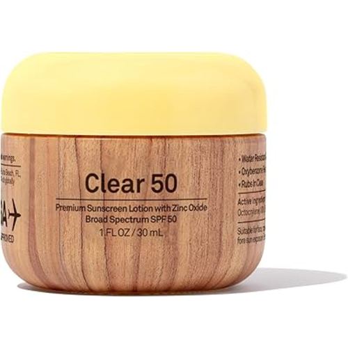 Sun Bum SPF 50 Face Cream Sunscreen with Zinc Oxide - Broad Spectrum Moisturizing Facial Sunscreen with Vitamin E - Hawaii 104 Act Compliant (Without Octinoxate & Oxybenzone) - Travel Friendly - 1 oz