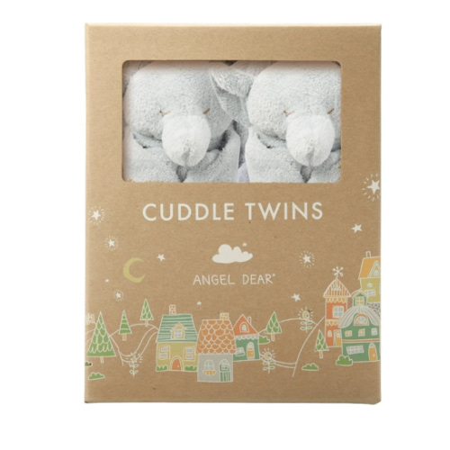 Cuddle Twins - Elephant Grey – Angel Dear