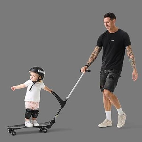 Ookkie Kids Learner Skateboard, Helps Develop Balance & Self Confidence, 4-in-1 Skateboard, Easy Setup, Gift Idea