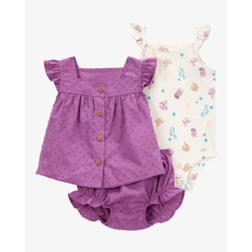 Baby 3-Piece Seahorse Little Diaper Cover Set - Carter's | Carter's