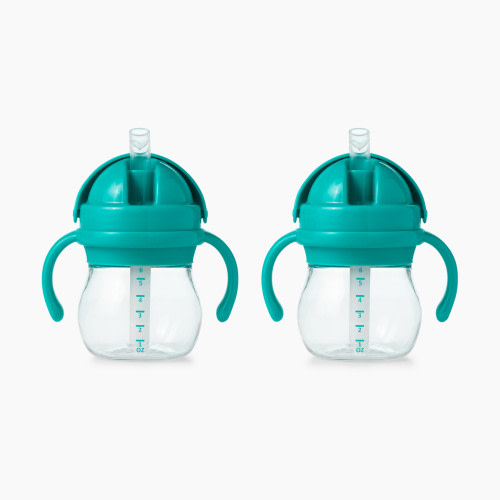 OXO Tot Transitions Straw Cup with Removable Handles - Teal, 2