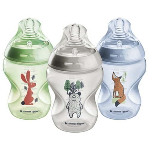 Tommee Tippee Natural Start Anti-Colic Baby Bottle, 9oz, Slow-Flow Breast-like Nipple for a Natural Latch, Self-Sterilizing, Pack of 3