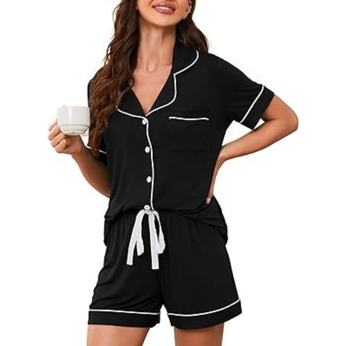 Pajama Sets For Women 2 Piece PJ Sets Short Sleeve Lounge Set Fashion Sleepwear XS-3XL