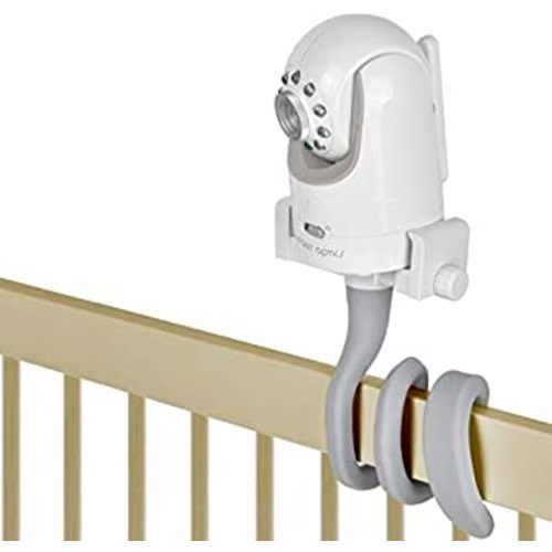 Baby Monitor Mount Camera Shelf Compatible with Infant Optics DXR 8 & DXR-8 Pro and Most Other Baby Monitors,Universal Baby Camera Holder,Attaches to Crib Cot Shelves or Furniture (Gray)