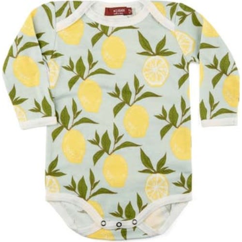 Organic Cotton Long Sleeve One Piece, 3-6M