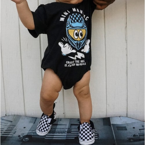 Mini Maniac Baby Romper | Little Trouble