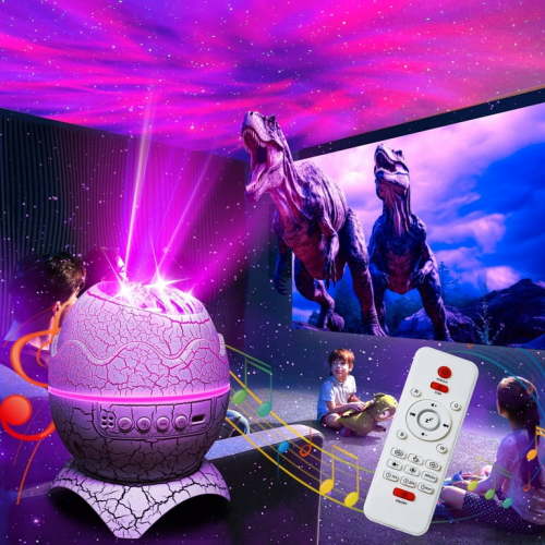 DAYBETTER Star Projector, 19 White Noise Bluetooth Speaker Dinosaur Egg Room Night Lights Galaxy Projector for Bedroom,Gifts for Kids Adults