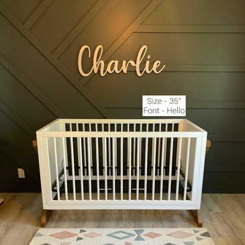 Olive Branch Home Decor Nursery Name Sign