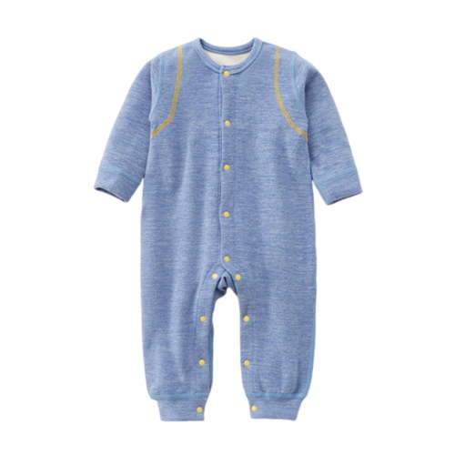 Kaemgyyd Newborn Baby Romp Fall Winter Warm Clothes Soft Comfy Long Sleeve One-Piece Jumpsuit Infant Sherpa Lined Outfits