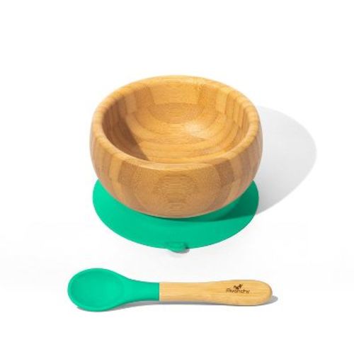 Avanchy Bamboo Baby Bowl - Green