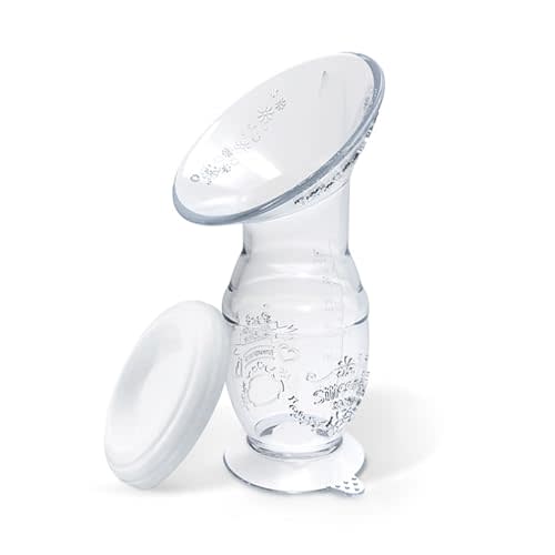 CMBEAR Manual Breast Pump,4oz 100ml Food Grade Silicone,Soft and Comfortable Breast Milk Collection, Nusring Care for Breast Feeding Mom…