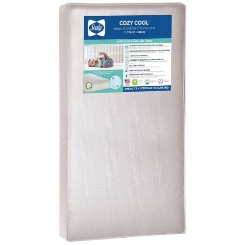 Sealy Cozy Cool 2-Stage Hybrid Crib and Toddler Mattress