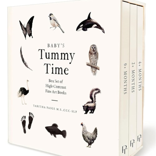 Baby's Tummy Time Book Box Set: A 3-Book Box Set of High-Contrast Art for Visual Stimulation at Tummy Time (Tabitha Paige Children's Book Series)
