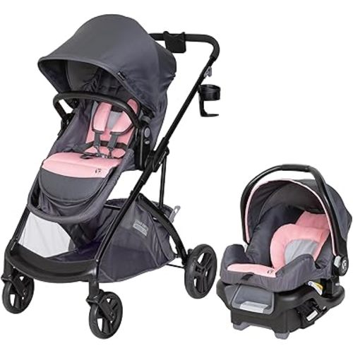 Baby Trend Sonar™ Switch 6-in-1 Modular Stroller Travel System with Ally™ Infant Car Seat, Desert Pinnk