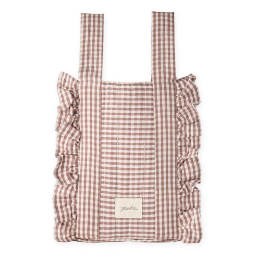 Ruffle Gingham Stroller Bag