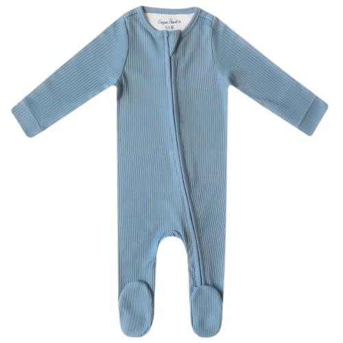 Copper Pearl Zip-up Footie Atlantic