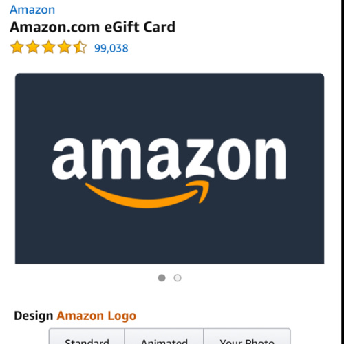 Amazon eGift Card - Amazon Logo