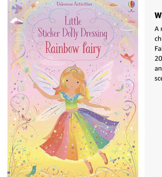 Little Sticker Dolly Dressing Rainbow Fairy
