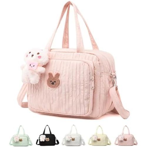 Baby Diaper Bag Tote, Cute Small Crossbody Nappy Mommy Bag, Lightweight Travel & Hospital Multifunction Storage Tote