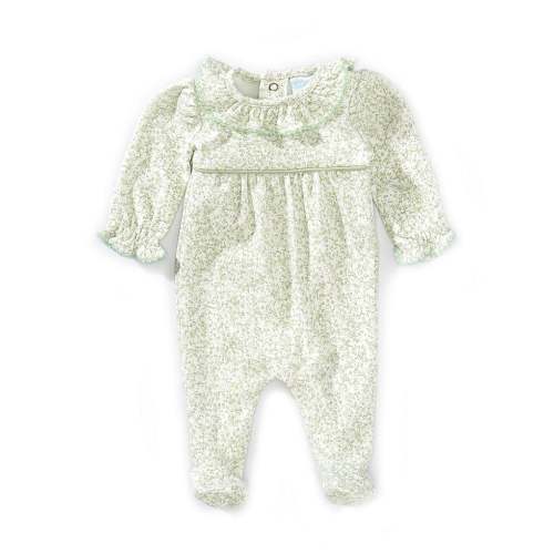 Edgehill Collection Baby Girls Preemie-6 Months Long-Sleeve Ditsy Floral Footie Coverall