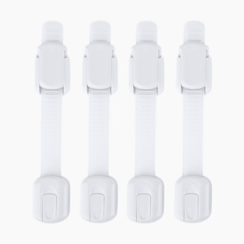 Jool Baby Multi-Purpose Adhesive Child Safety Strap (4-Pack) - White