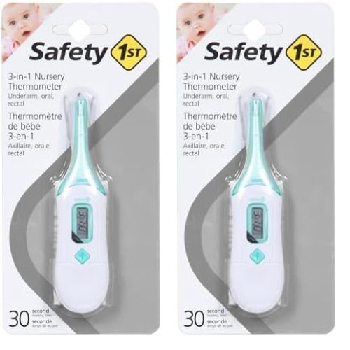 Safety 1st 3-in-1 Nursery Thermometer, Analog (Pack of 2)