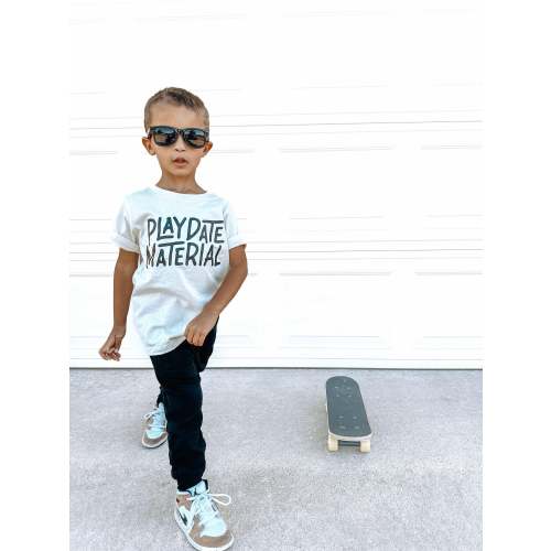 Playdate Material | Ivory Graphic T-shirt – Crump and Company