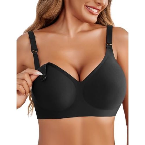 Avidlove Nursing Bras for Breastfeeding Seamless Maternity Bras Wireless Pregnancy Sleep Bralette Support Postpartum Bra