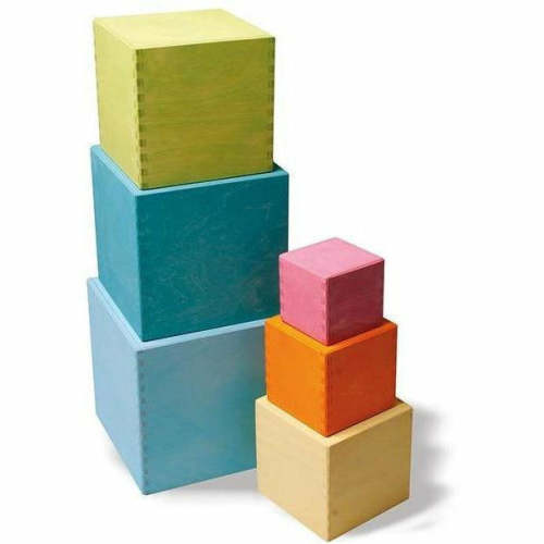 Grimm's Large Set of Boxes Pastel – The Natural Baby Company
