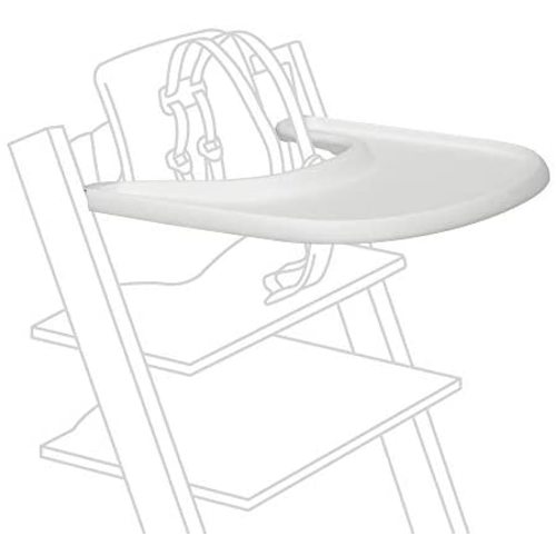 Stokke Tray, White - Designed Exclusively for Tripp Trapp Chair + Tripp Trapp Baby Set - Convenient to Use and Clean - Made with BPA-Free Plastic - Suitable for Toddlers 6-36 Months