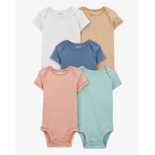 Baby 5-Pack Short-Sleeve Bodysuits - Carter's | Carter's