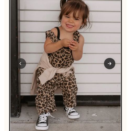Leopard Print Overalls