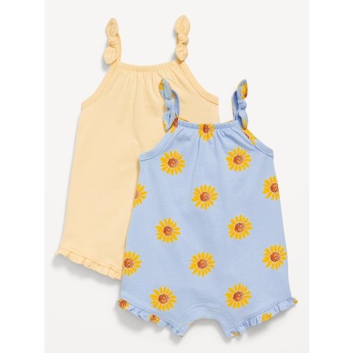 Sleeveless Tie-Knot One-Piece Romper 2-Pack for Baby | Old Navy