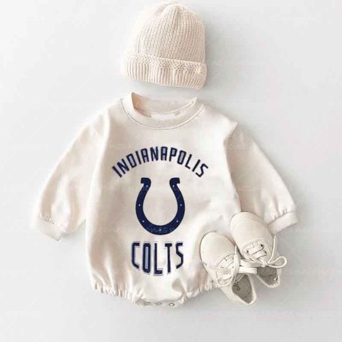 Baby Indanrpolis colts Romper and Adult Sweatshirt