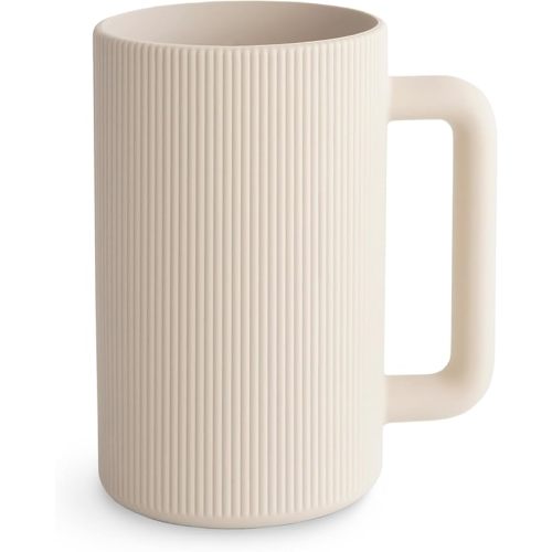 mushie Baby Bath Rinse Cup | 100% Food Grade Silicone | Shampoo & Body Washing Rinser Cup for Kids (Shifting Sand)