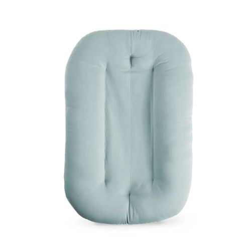 Baby Lounger for Newborn, Bionic Design Baby Lounger, Soft Organic Cotton Breathable Lounger for Infants 0-18 Months (Grayish Blue)