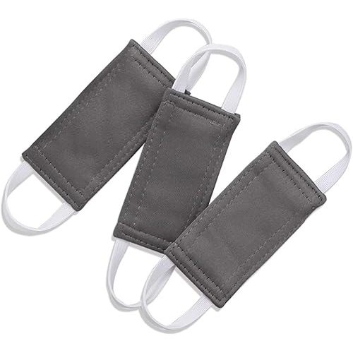 Baby Door Latch Covers Closer - Nursery Door Closer Silencer with Strong Elastic Straps, Thick Solid Door Cushion for Jammer Noise Reducing, Stop Door from Slamming, 3 Pieces, W 4 x L 2 inches, Grey
