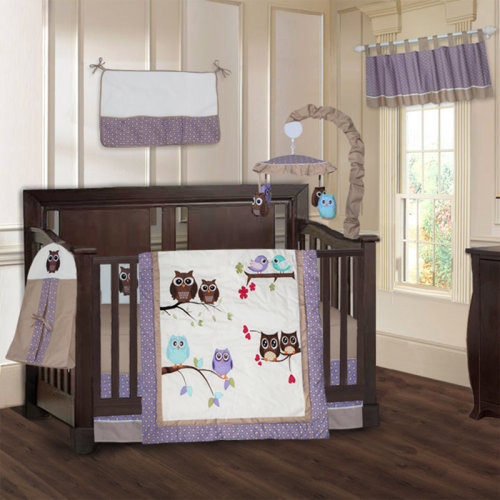 Harriet Bee Domingue Owl 9 Piece Crib Bedding Set & Reviews | Wayfair