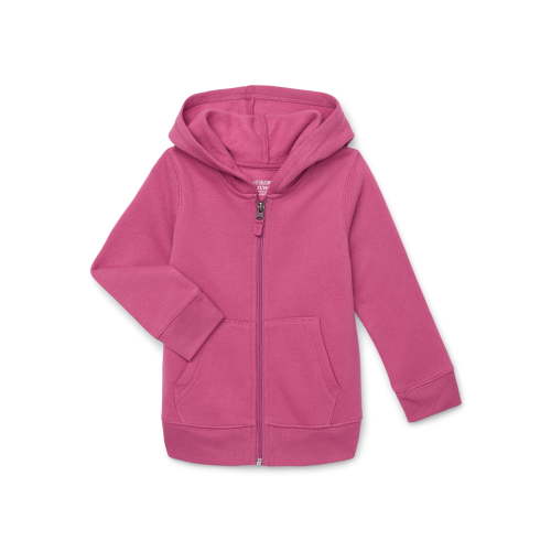 Garanimals Toddler Girl Zip Up Butter Fleece Hoodie, Sizes 18M-5T