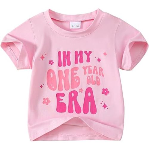 Baby Girl First Birthday Outfit 1st Birthday Sweatshirt in My One Year Old Era Pullover Top