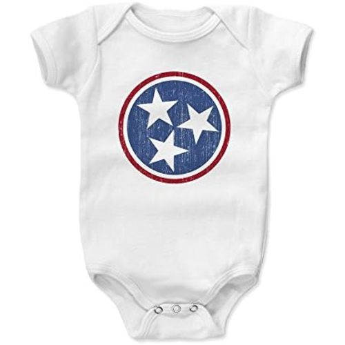 500 LEVEL Tennessee Themed Baby Infant One Piece Bodysuit (3-6, 6-12, 12-18, 18-24 Months) - Tennessee Flag