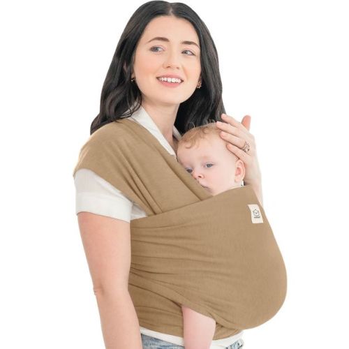 KeaBabies Original Baby Wraps Carrier, Baby Sling Carrier, Stretchy Infant Carrier for Newborn, Toddler (Terracotta)
