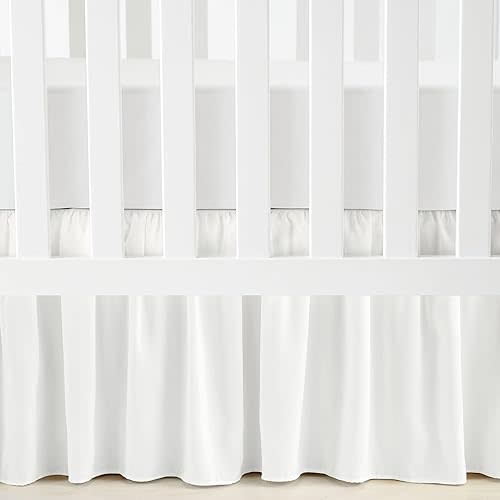 Lush Decor Ruffle Crib Skirt, 16" Drop, White