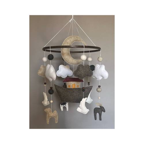 Noah’s Ark Baby Mobile Nursery Decor
