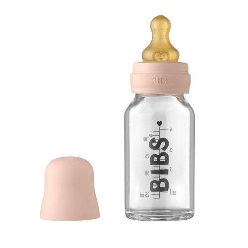 Baby Glass Bottle Complete Set 110ml - Blush