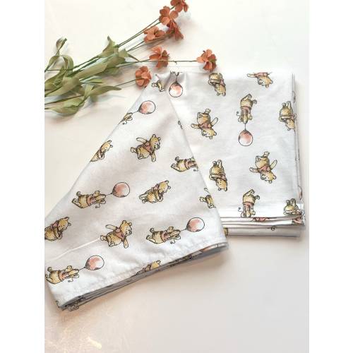 Baby swaddle receiving Blanket from Winnie the Pooh flannel for boy or girl in extra large 40” size, nursery bedding, baby gift choose print