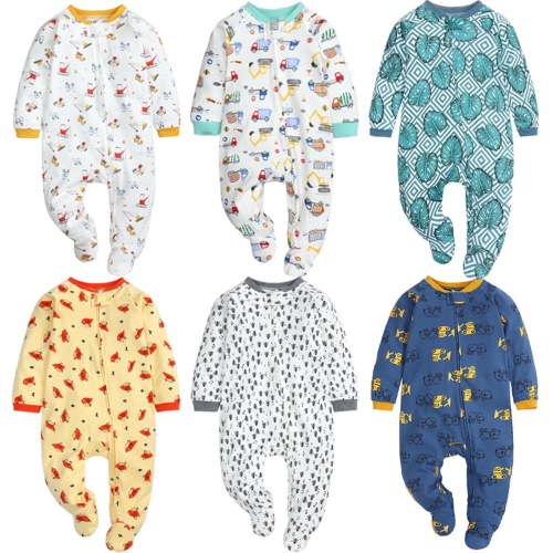 Riecok Ropa Para Bebe De 0 a 3 Newborn Baby Girl Boy Outfit Long Sleeve Romper Zipper Bodysuit One Piece Jumpsuit 3-6 Months Mint Green