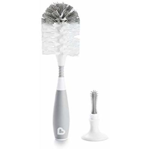 Munchkin Bristle Bottle Brush, Grey