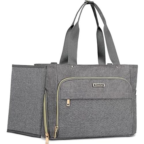 Beaulyn Breast Pump Bag,Diaper Bag Tote with 15.6 Inch Laptop Sleeve for Women Working Moms Fit Most Breast Pumps,Spectra S1, S2, Medela, Evenflo