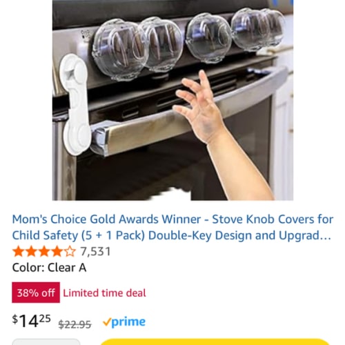 Oven knob covers